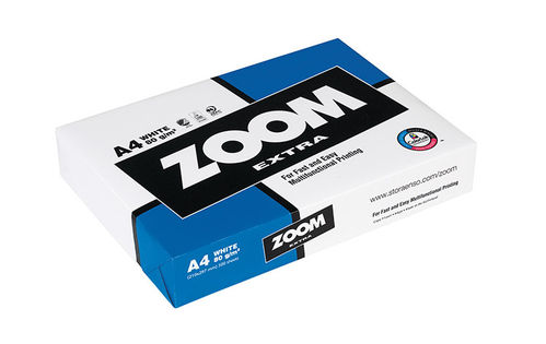 Kopiopaperi Zoom Extra A4 80g 500 arkkia