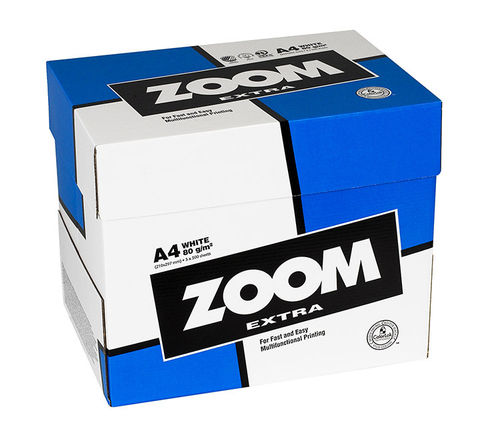 Kopiopaperi Zoom Extra Express A4 80g, kääreetön, 2500 arkkia