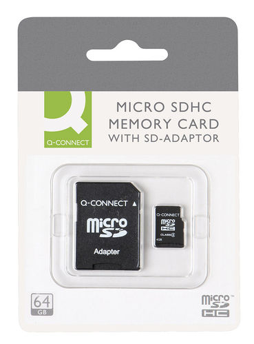 Muistikortti Q-Connect Micro SDHC 64 GB